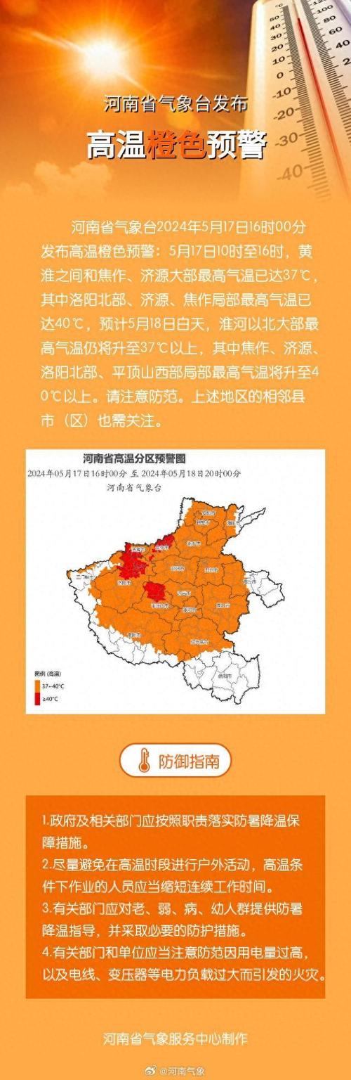 河南省舞钢市发布高温橙色预警_3