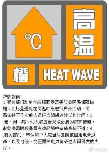 安徽省萧县发布高温橙色预警