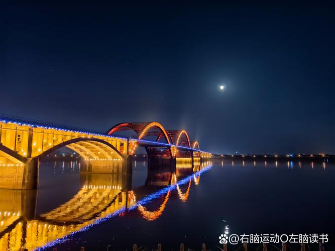 赏月观景滹沱河