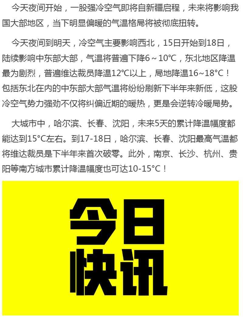裹紧棉袄!冷暖逆转明起开演 下周中东部大部重返偏冷格局
