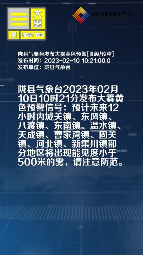 陕西省陈仓区发布大雾黄色预警_2
