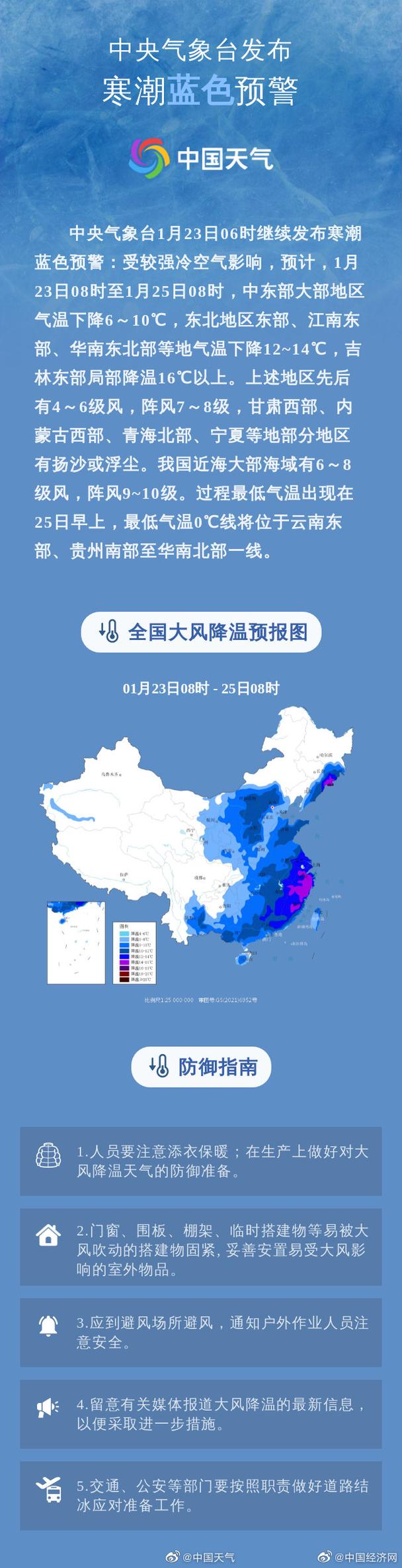 黑龙江省庆安县发布寒潮蓝色预警_2